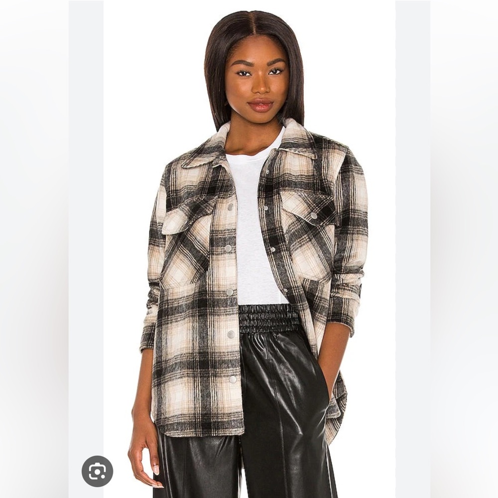 Blanknyc Plaid Shacket in Checked Out
